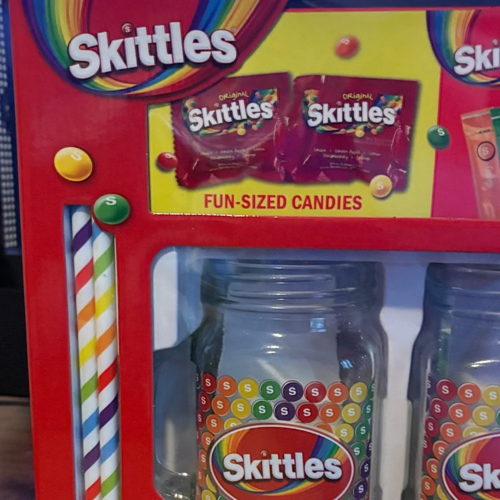 Skittles Glass Jar Kit and Drink mix